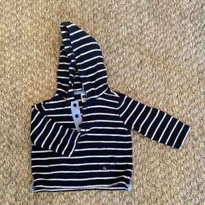 Striped Janie & Jack piquets hoodie 12-18m